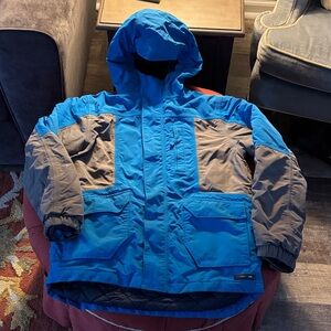 Lands’ End Kids Blue and Gray Parka $45